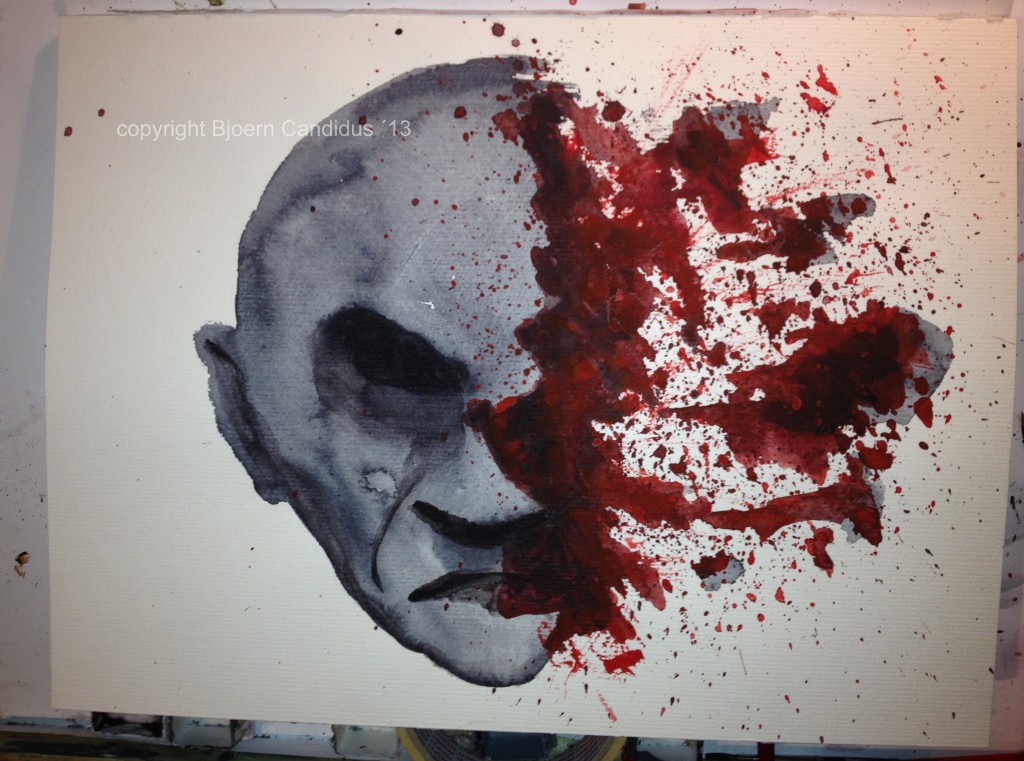 ohne Titel / Aquarell auf Papier / 24 x 34cm /2013