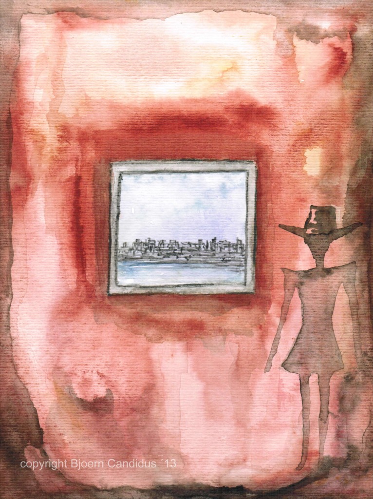 FAST VERGESSEN / Aquarell auf Papier / ca. 28,5cm x 21cm / 2013