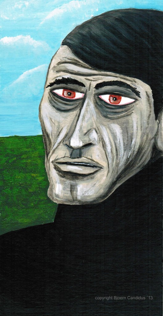 ER SAH ES / Acryl auf Pappe / 15 x 30cm / 2013