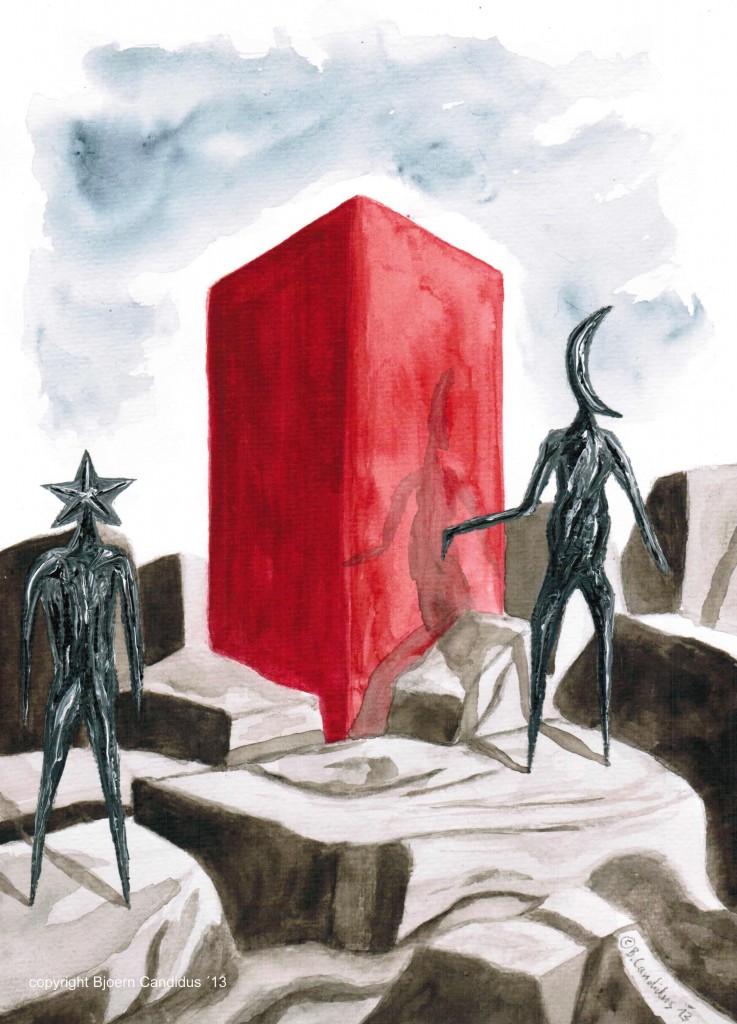 ohne Titel / Aquarell & Acryl auf Papier / 21 x 29,7cm / 2013