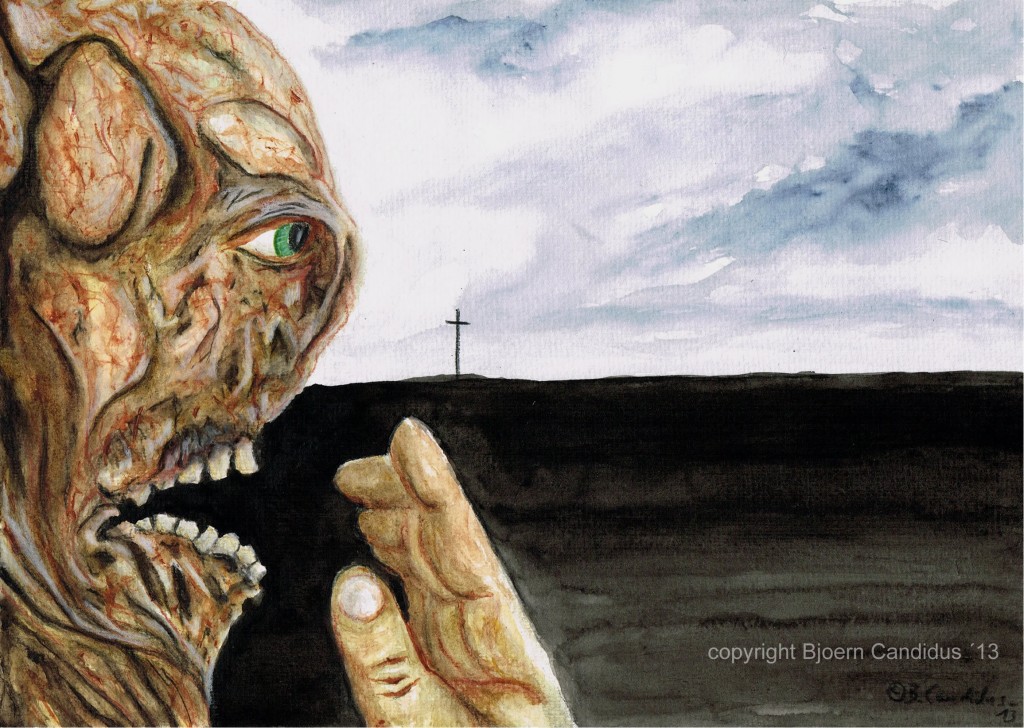 DAS FLEISCH WIRD KNAPP / Aquarell auf Papier / 21 x 29,7cm / 2013