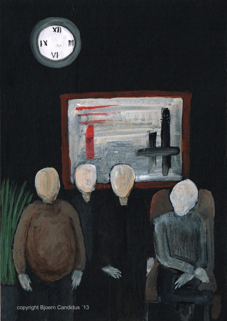 DIE GELÖSCHTEN / Acryl auf Pappe / 21 x 14,8cm / 2013
