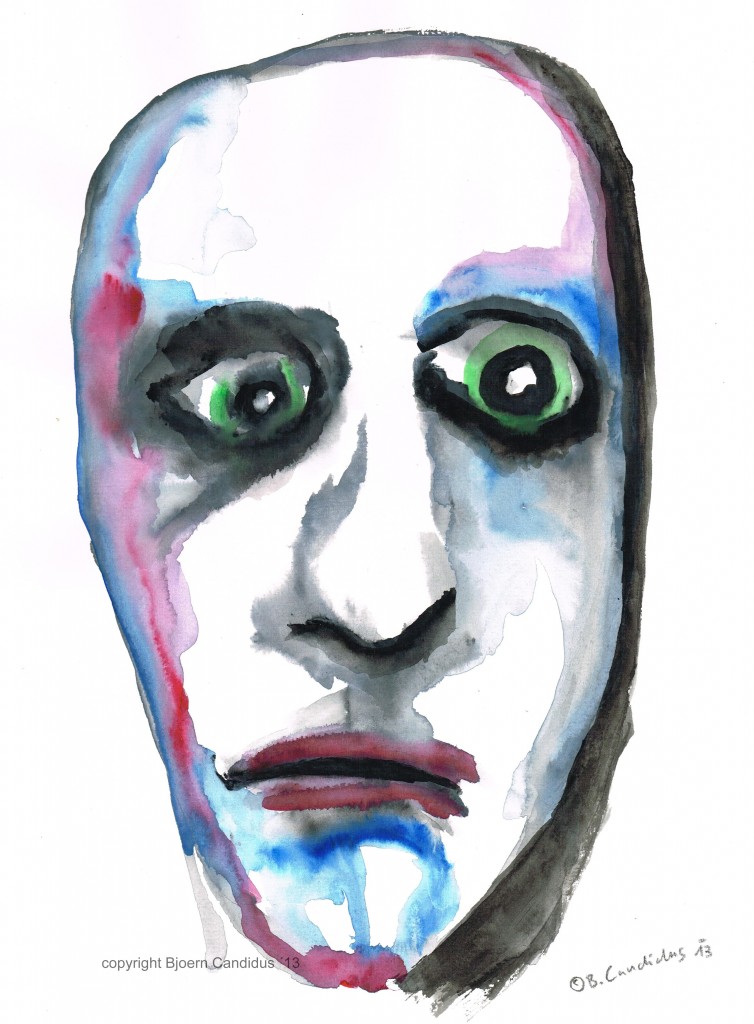 HERR SONNENSTICH / Aquarell auf Papier / 30 x 40cm / 2013