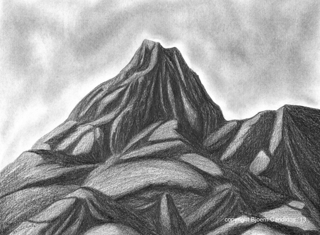 IRGENDWO IN DEN KARPATEN / Graphit auf Papier / 2013