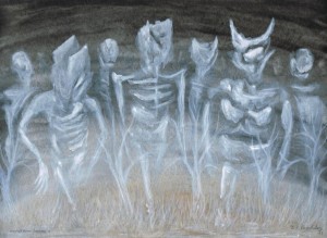 DER GEISTERWALD / Aquarell auf Papier / 30,0 x 40,0 cm / 2015
