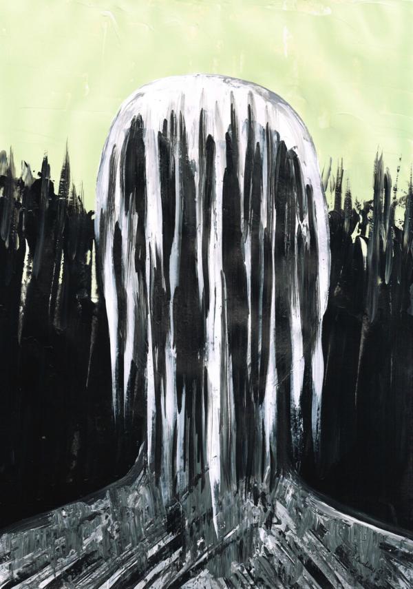 DAS GLÜCK IST HEUTE NICHT AUF IHRER SEITE, MEIN LIEBER / Tusche und Acryl auf Papier / 42,0 x 29,7cm / 2015