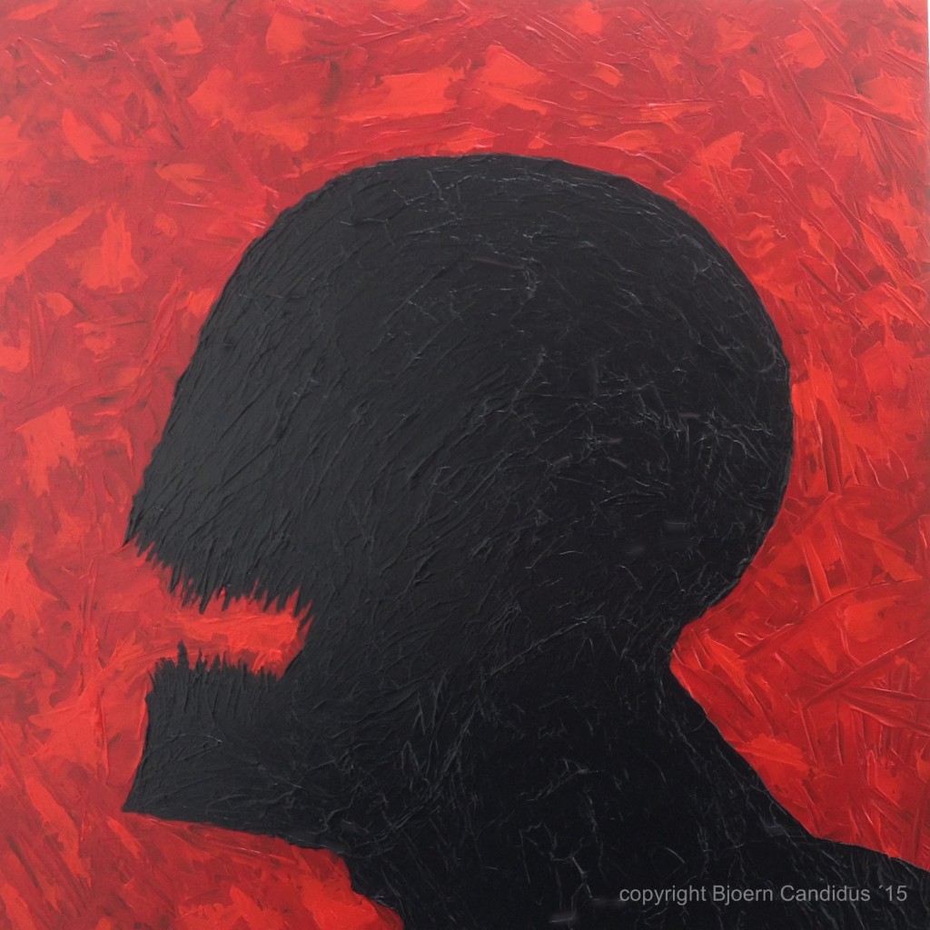 PROFIL DER GIER / Acryl auf Holz / ca. 55,0 x 55,0 cm / 2015
