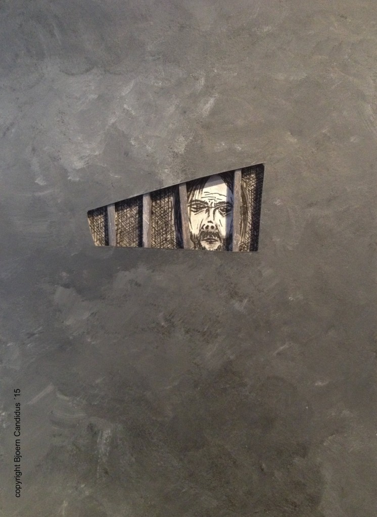 DER WARTENDE / Mixed Media / ca. 17,6 x 12,6 cm / 2015