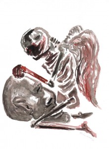 CUNNILINGUS / Aquarell auf Papier / 40,0 x 30,0 cm / 2015