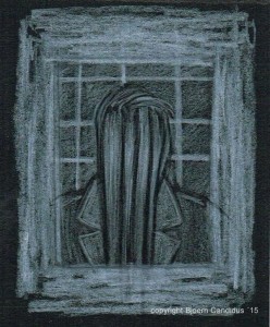 NACHTSTÜCK (2) / Farbstift auf Papier / ca. 8,5 x 6,7 cm / 2015