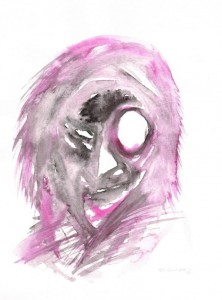 MODERNE HEXE / Aquarell auf Papier / 40,0 x 30,0 cm / 2015