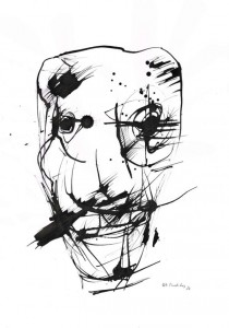 SALVATORE MAG KEIN EIS / Tusche auf Papier / 42,0 x 29,7 cm / 2015