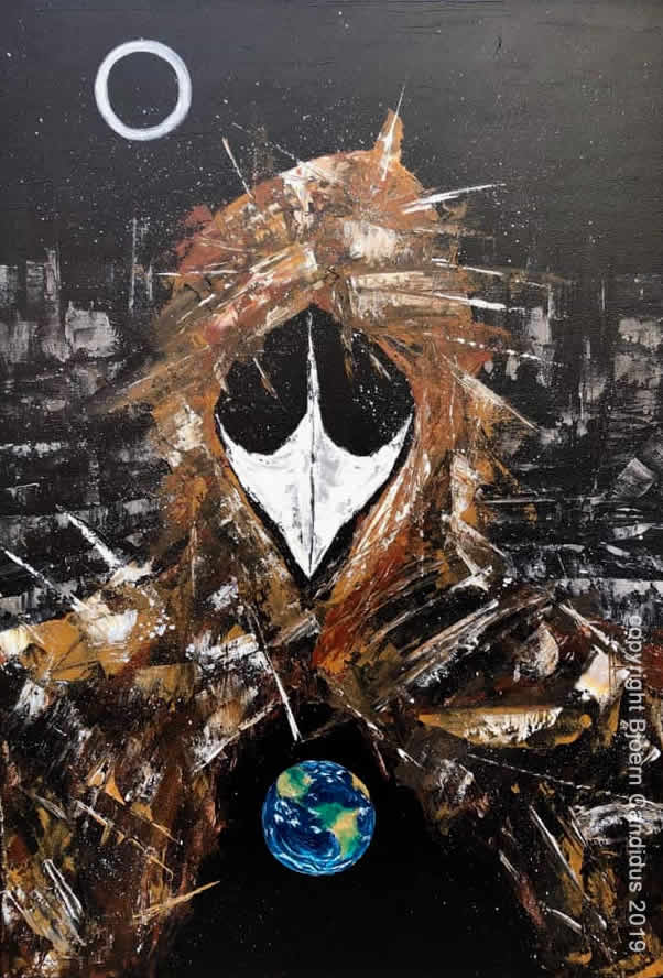 VOGEL DER APOKALYPSE / Acryl auf Leinwand / 100 x 70 cm / 2018/2019