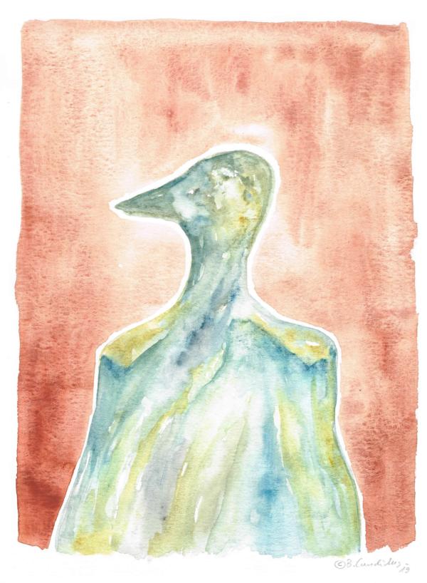 DIE GANS / Aquarell auf Papier / 40 x 30 cm / 2019