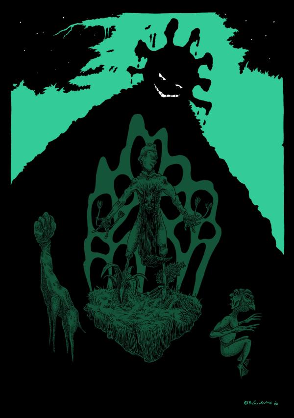 Bjoern Candidus
HEILSBRINGER (2)
Zeichnung, digital bearbeitet  
2020