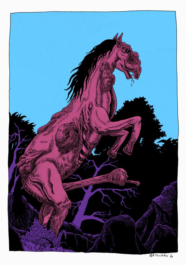 Bjoern Candidus
MÄDCHENTRAUM (oder VATERERSATZ)
Zeichnung, digital bearbeitet
2020