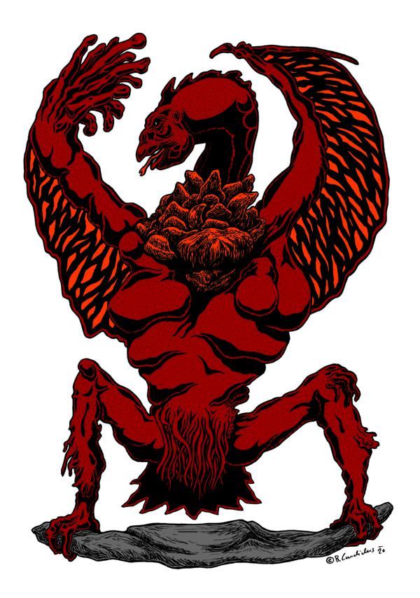 DAS HAUS C. (Version 1) / Zeichnung, digital bearbeitet / 2020