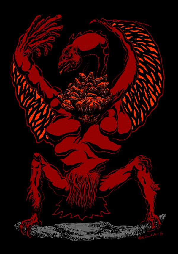 DAS HAUS C. (Version 2) / Zeichnung, digital bearbeitet / 2020