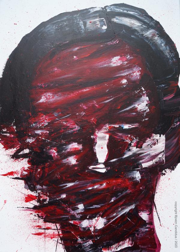 Bjoern Candidus
DAS EWIGE HIN UND HER 
Acryl auf Leinwand
70 x 50 cm
2020