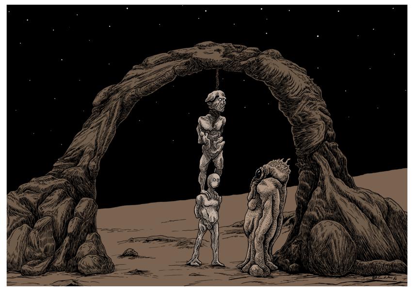 Bjoern Candidus
ONCE UPON A TIME IN... 
Zeichnung, digital bearbeitet
2020