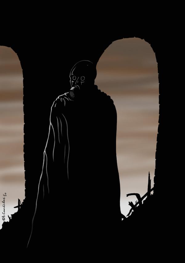 Bjoern Candidus
ZEUGE DER APOKALYPSE
Zeichnung, digital bearbeitet 
2020