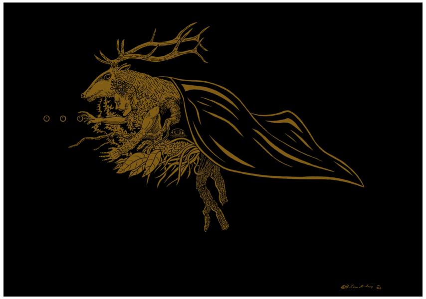 Bjoern Candidus
HEXENKUSS
Zeichnung, digital bearbeitet
2020