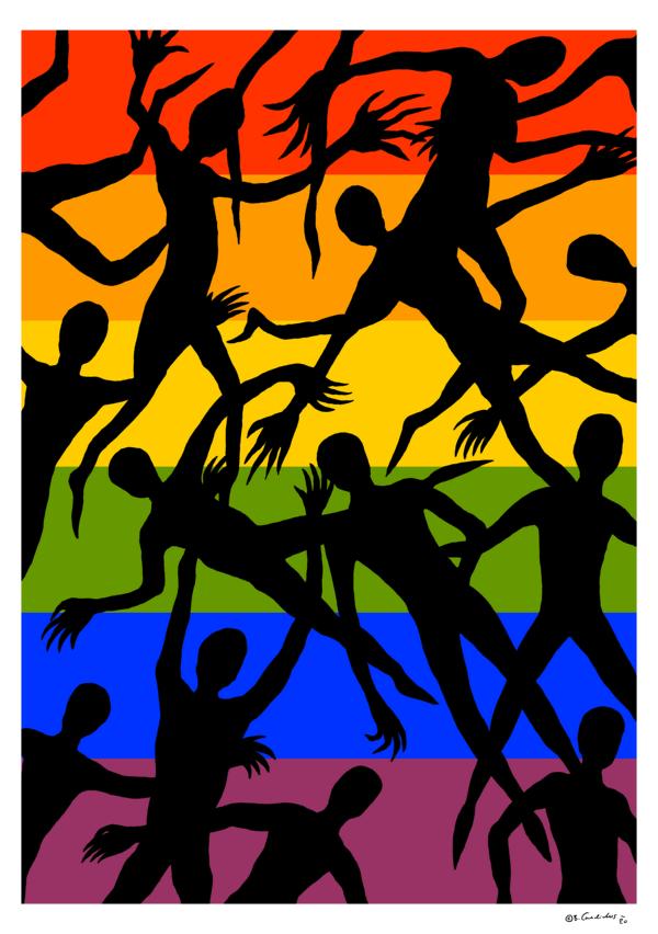 SUPERSPREADER / Zeichnung, digital bearbeitet / 2020