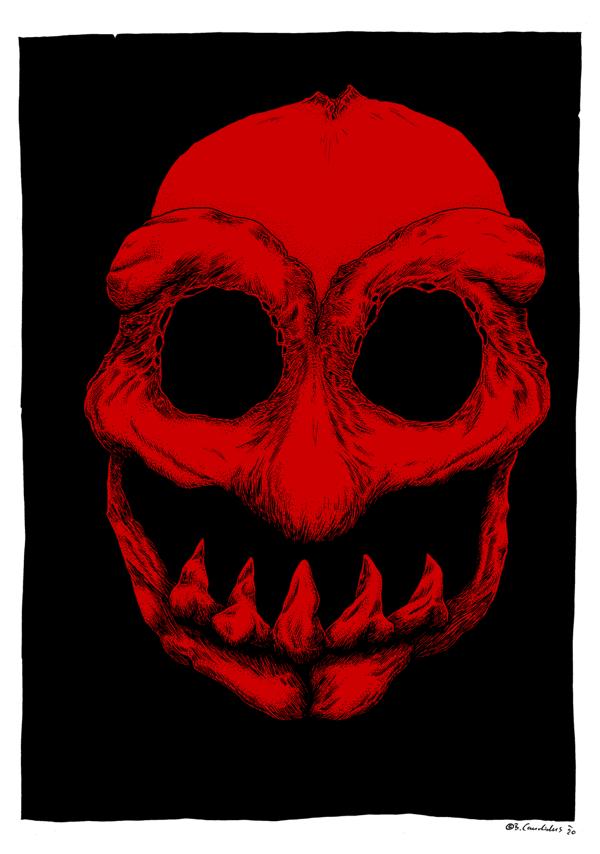 Bjoern Candidus - HELM / Zeichnung, digital bearbeitet / 2020