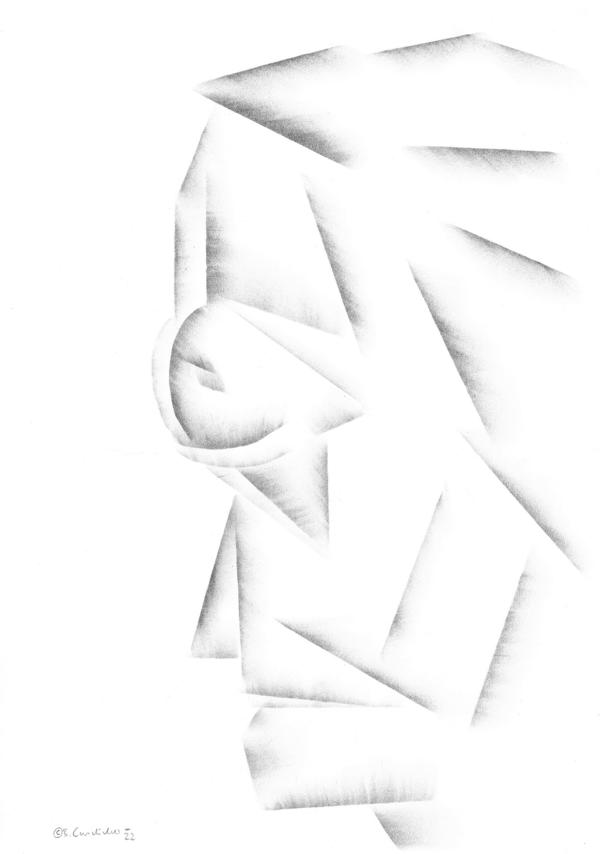 Bjoern Candidus - XX-03 / Kohle auf Papier / 42 x 29,7 cm / 2022